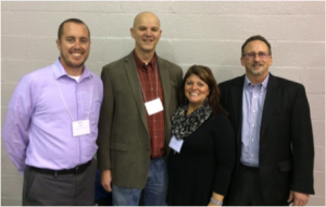 From Left: Principal Kevin Creutz, Co-chairs Jon & Carolyn Meyer, WD&R Consultant Steve Siegel